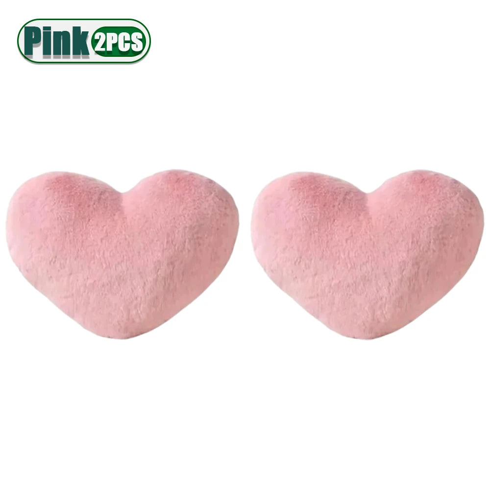 Pink Heart Shaped Pillow 30x40cm Romantic Soft Plush Decorative Cushion Throw Pillow for Sofa Bed Living Room Bedroom Home Decor