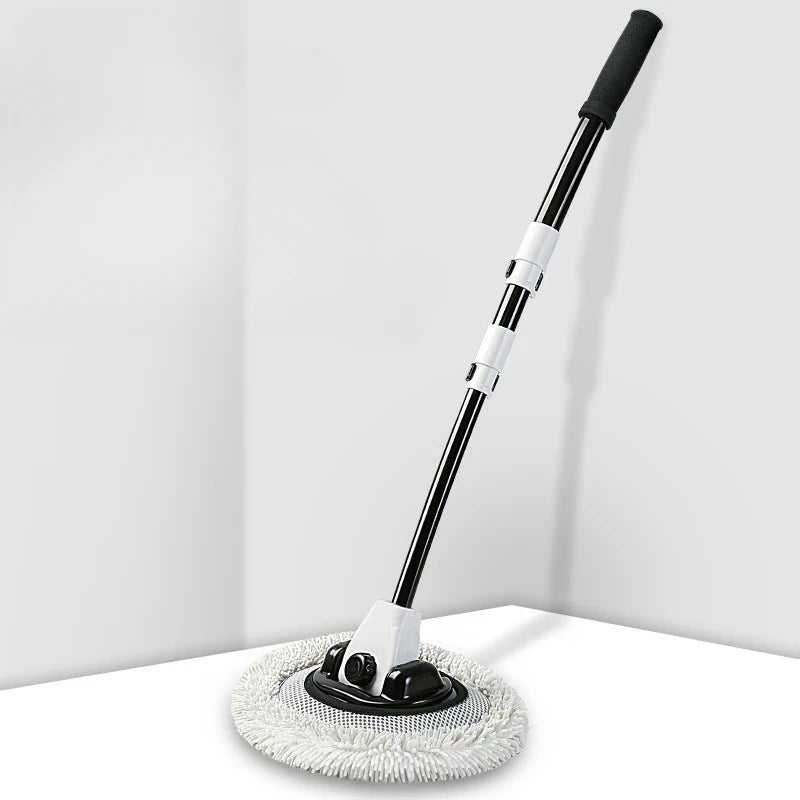 Telescoping Car Wash Brush with Soft Chenille Mop Head – Long Handle Auto Cleaning Tool