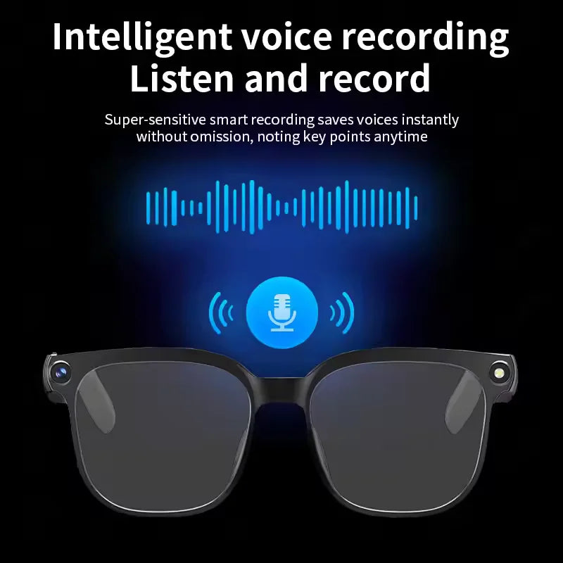 2026 Smart AI Glasses Men New 4K HD 800W Pixel Camera 32GB Memory 120+ Translation ChatGPT Music Shoot Photos & Video Sunglasses